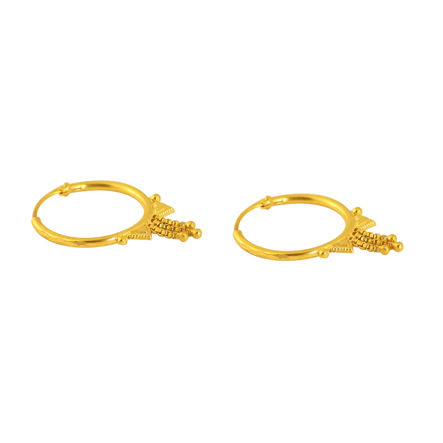 Elegant Silver18k Gold-Plated Earrings – Timeless Beauty & Shine