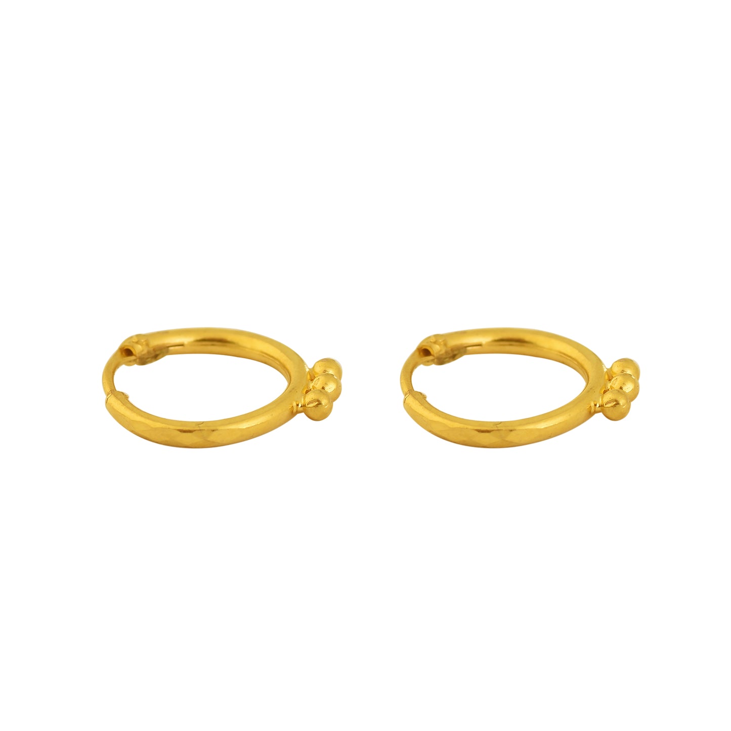 Radiant 18K Gold-Plated Silver Earrings