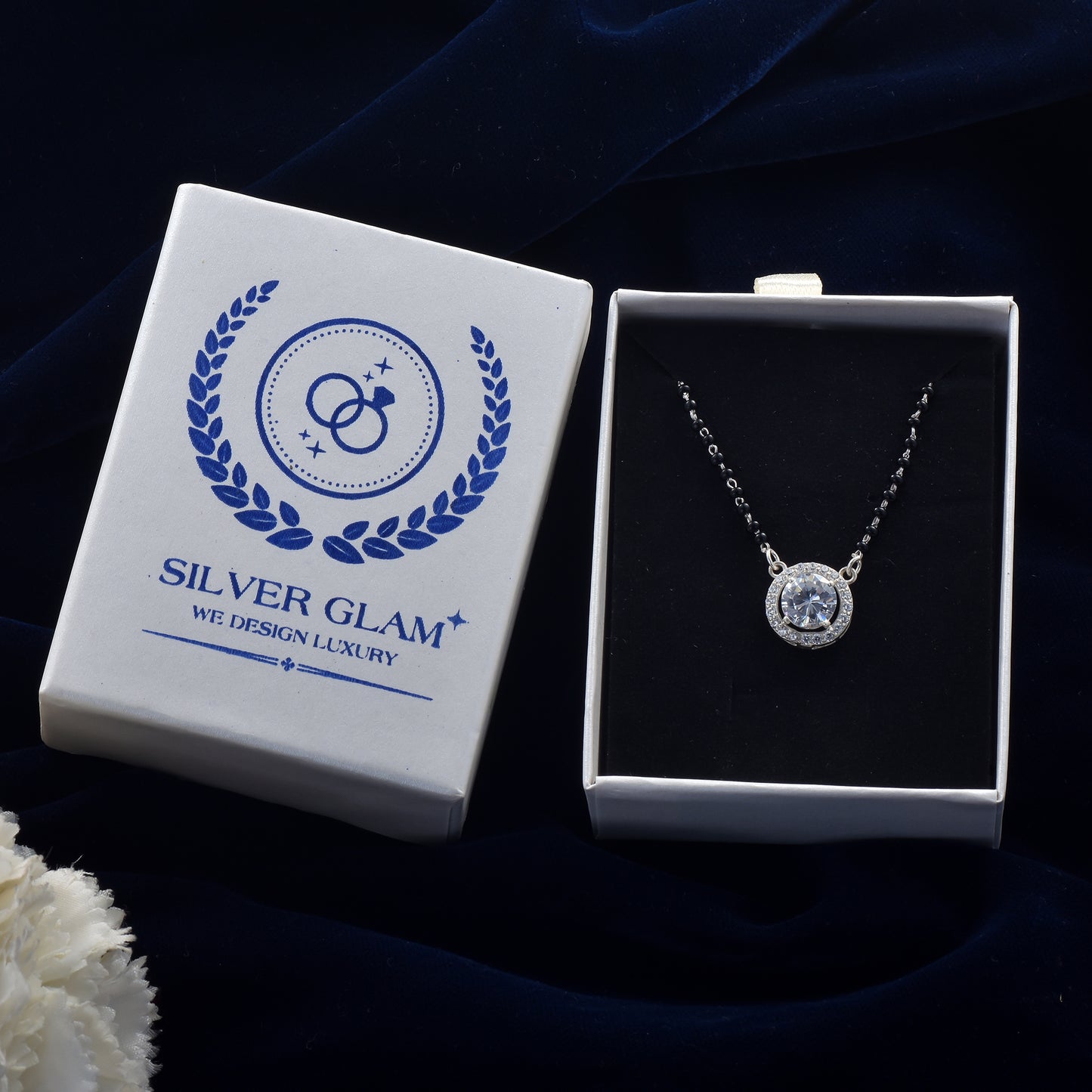 Silver Drizzle Drop Mangalsutra