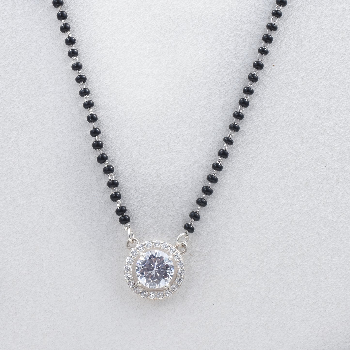 Silver Drizzle Drop Mangalsutra