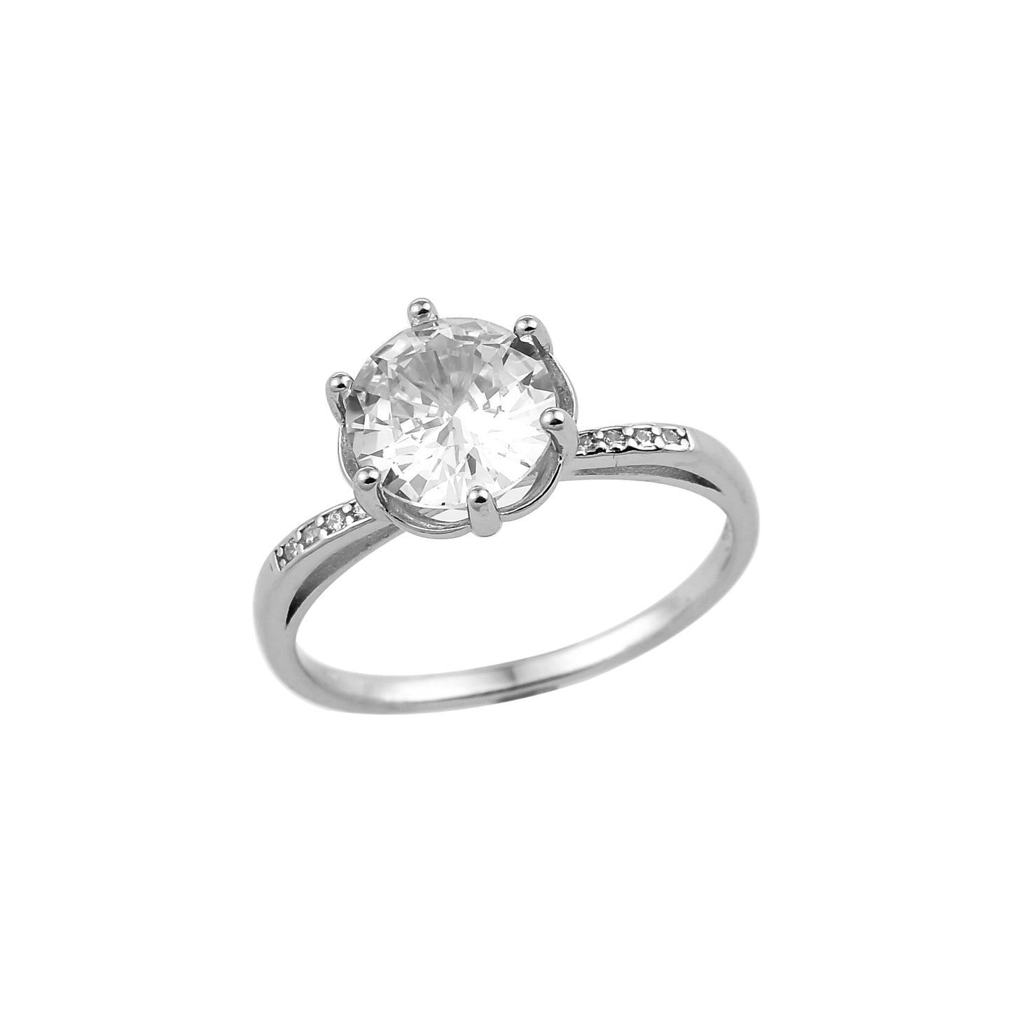 Silver Diamond Luxe Zircon Ring