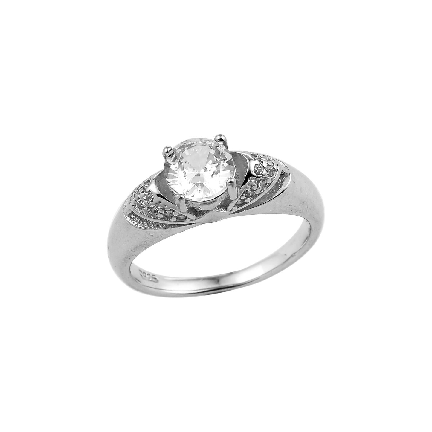 Silver Luxe Zircon Sparkle Ring
