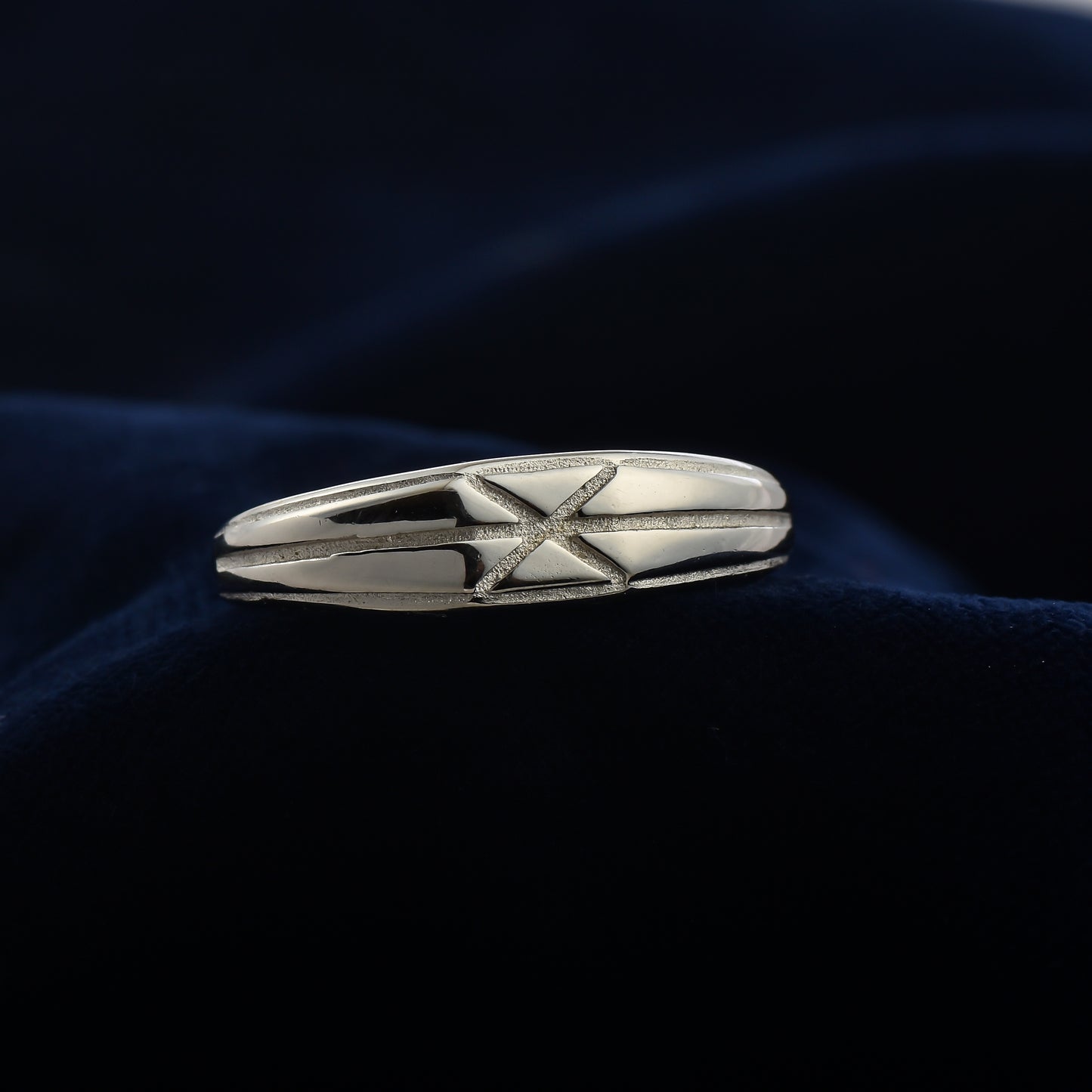 Silver Frost Rhodium Charm Ring