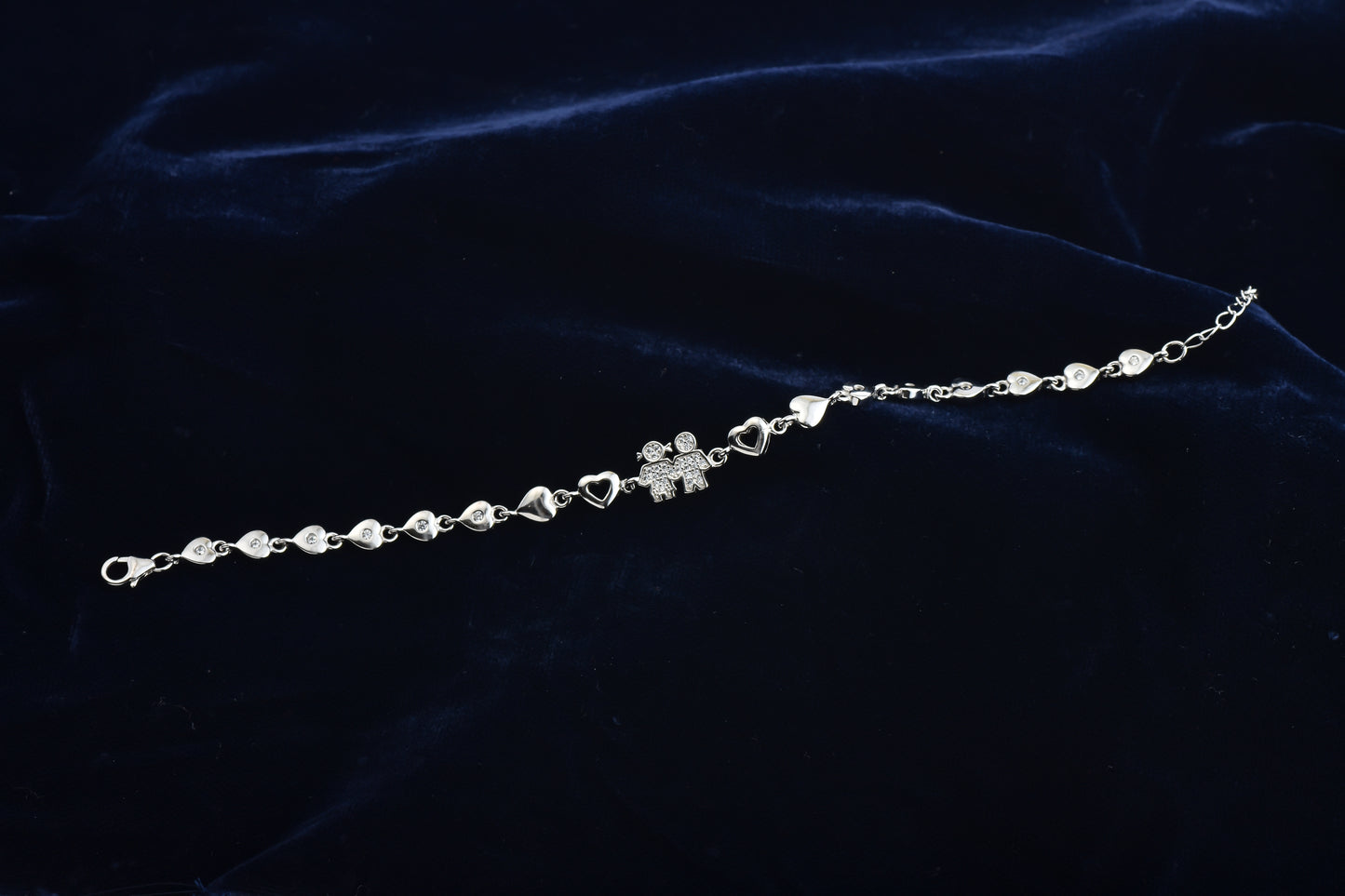 Silver Rhodium Infinity Bracelet