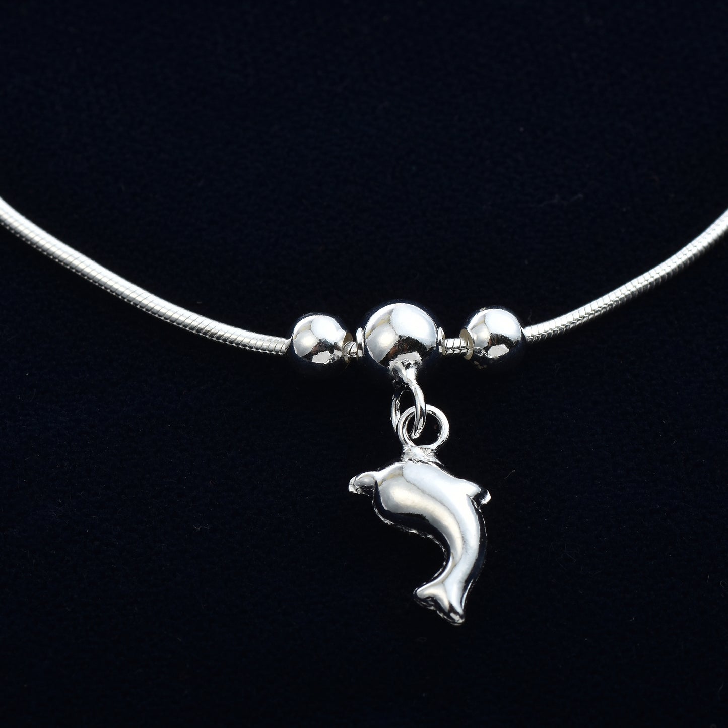 Silver Glimmer Anklet
