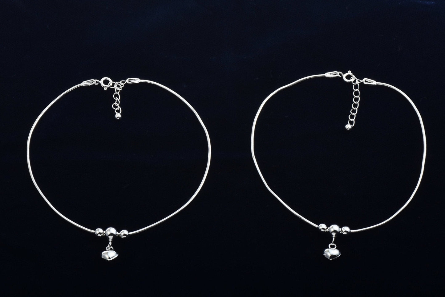 Silver Serenity Anklet