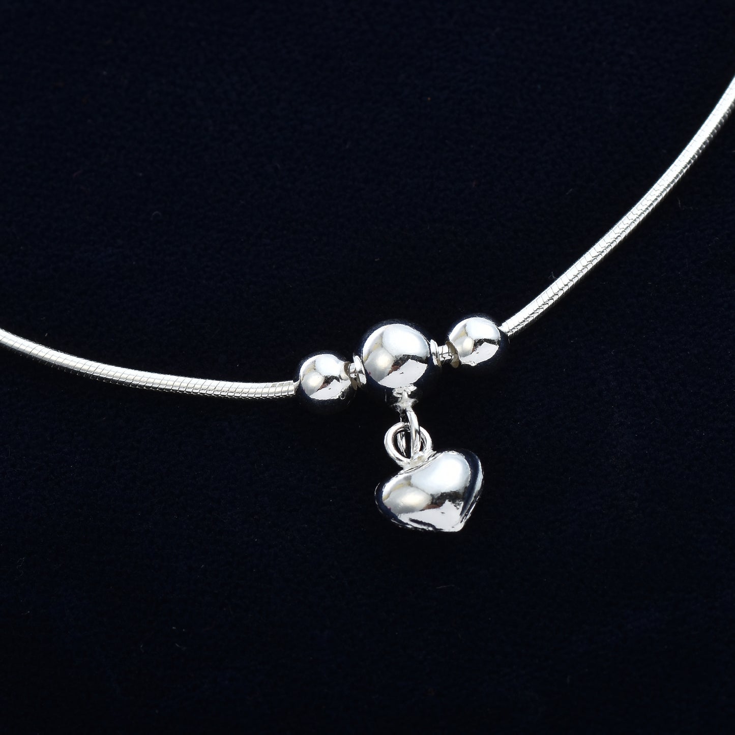 Silver Serenity Anklet