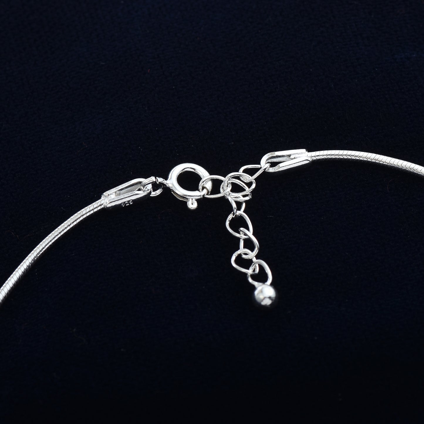 Silver Serenity Anklet