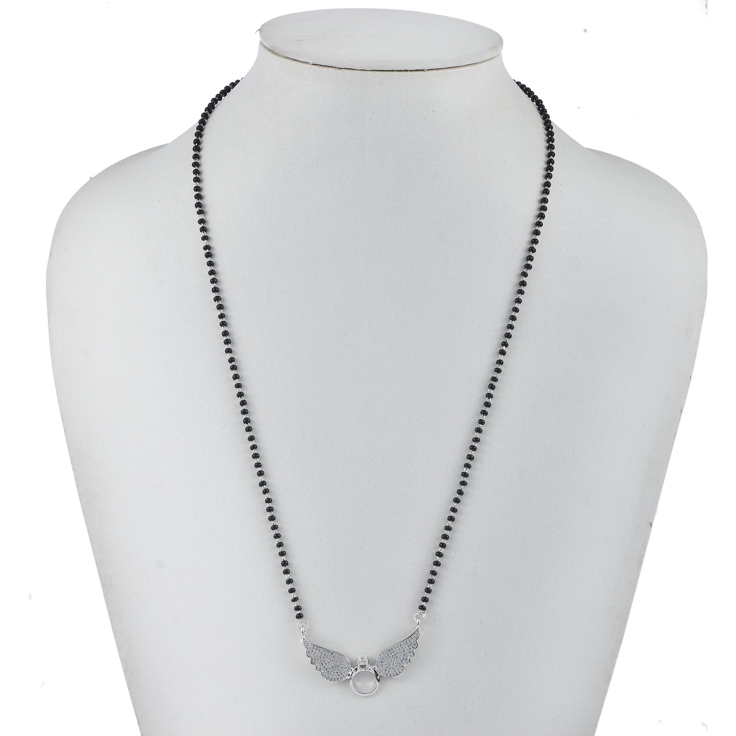 Silver Aura Rhodium Mangalsutra