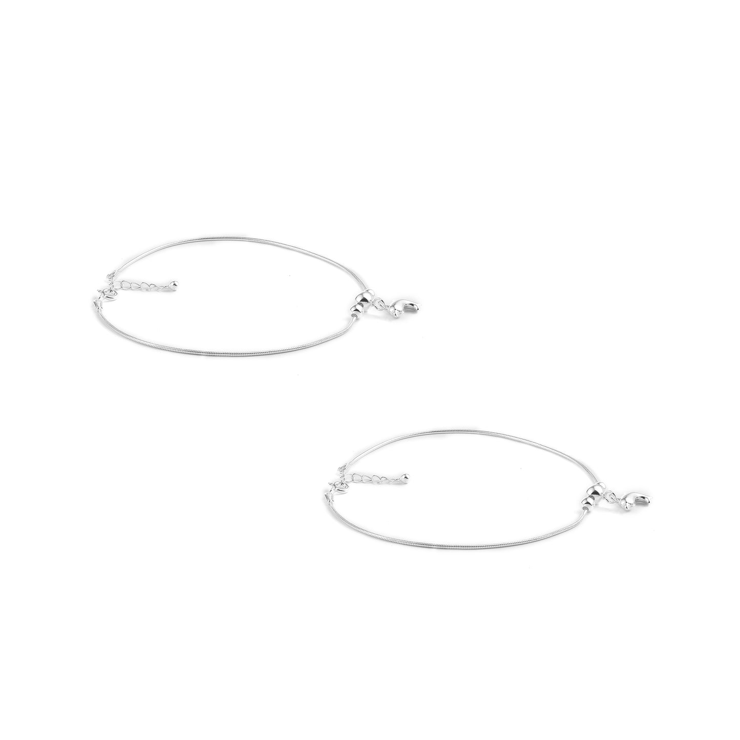 Silver Glimmer Anklet
