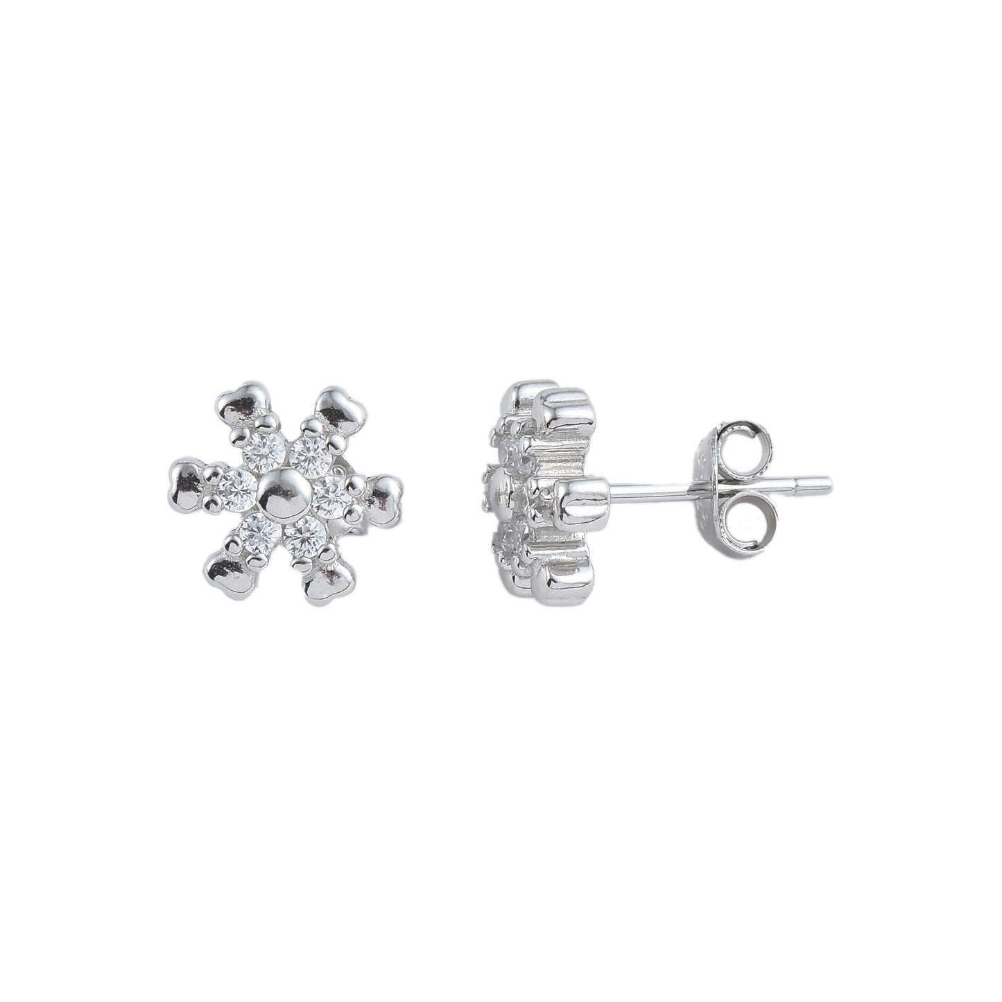 Silver Heart Ring & Tops Set