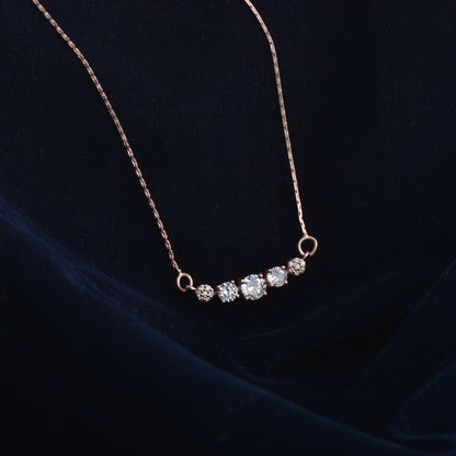 Twilight Rose: Zircon Studded Necklace