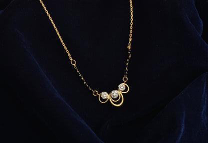 925 Silver Gold-Plated Mangalsutra