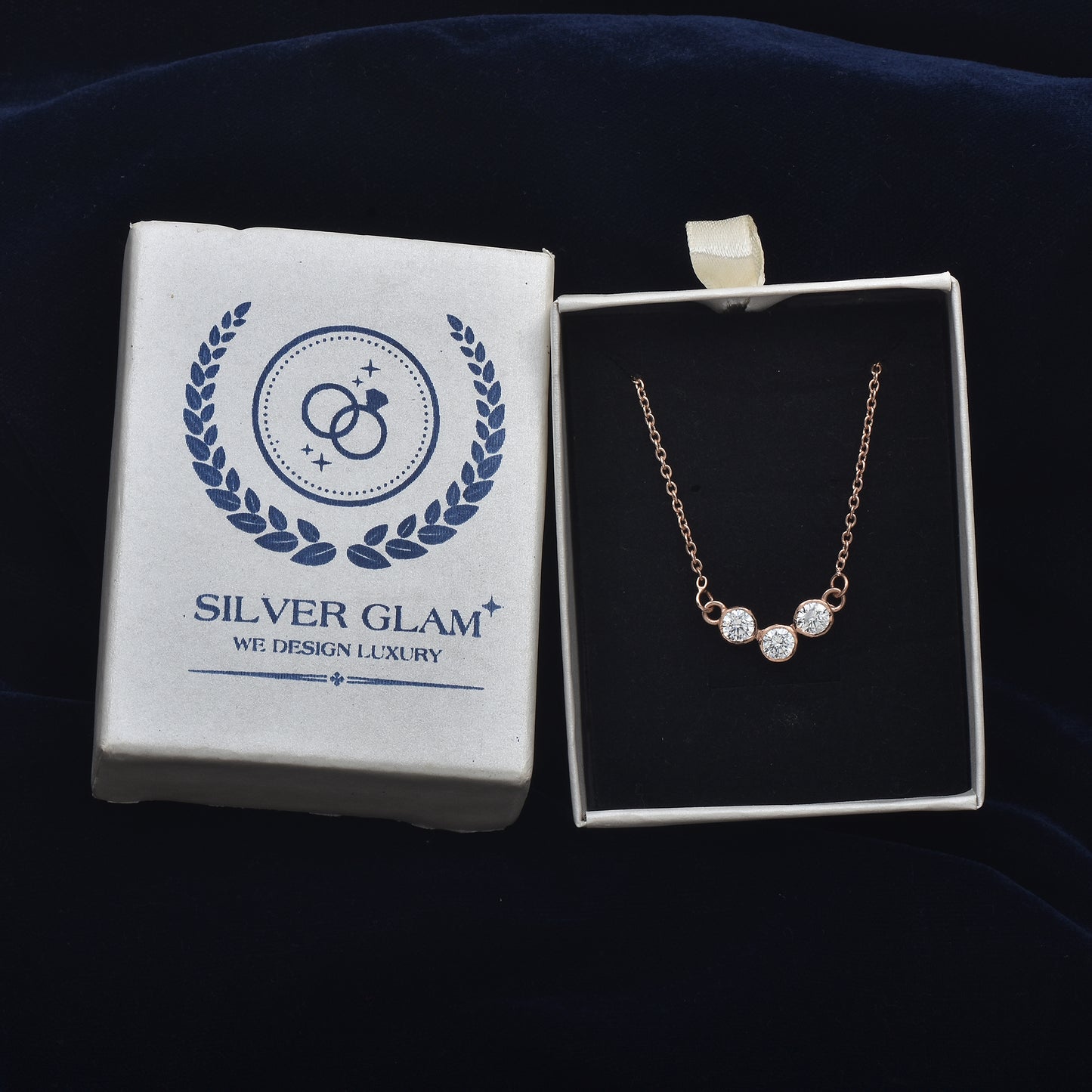 Rose Gold Elegance in 925 Silver: Timeless Glow