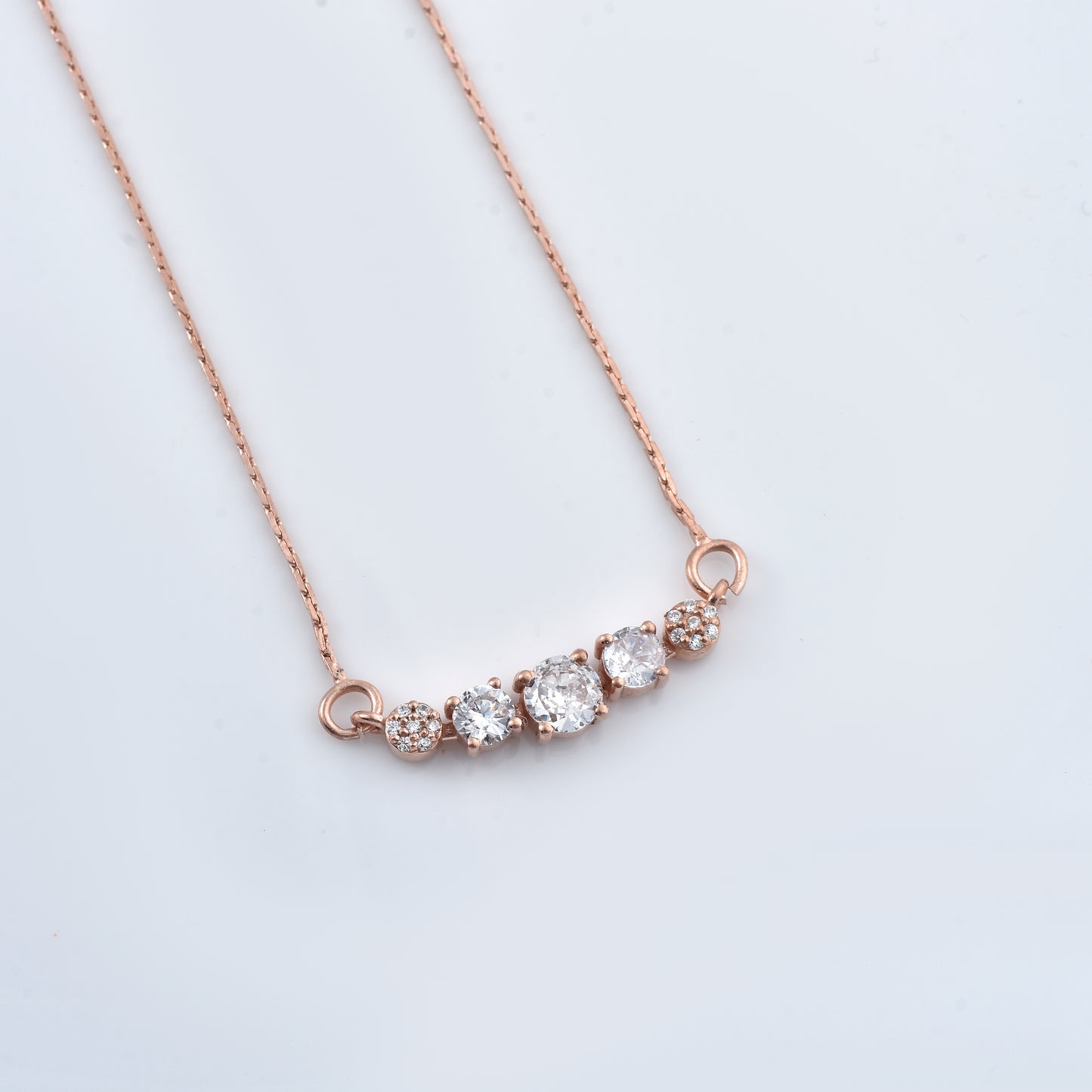Twilight Rose: Zircon Studded Necklace