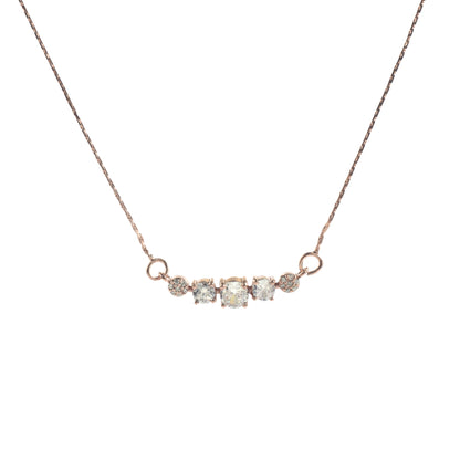 Twilight Rose: Zircon Studded Necklace