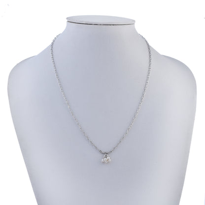 Silver Cluster Pearl Elegance Necklace