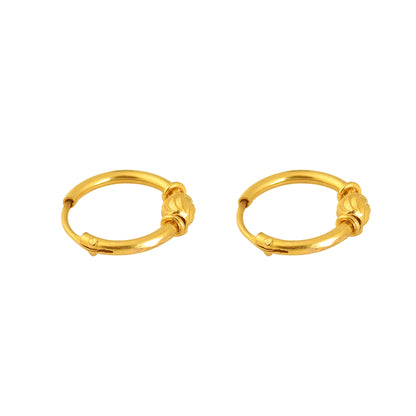 Golden Dazzling Earrings Made with pure 925 Silver