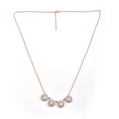 Sterling 925 Silver Rose Gold Necklace