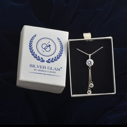 Silver GleamTwist Necklace