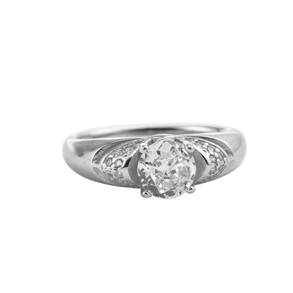 Silver Luxe Zircon Sparkle Ring
