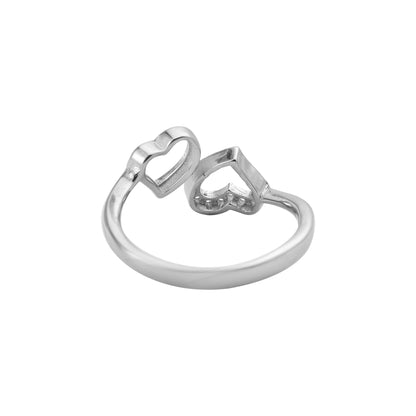 Silver Heart Ring & Tops Set
