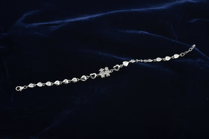 Silver Rhodium Infinity Bracelet