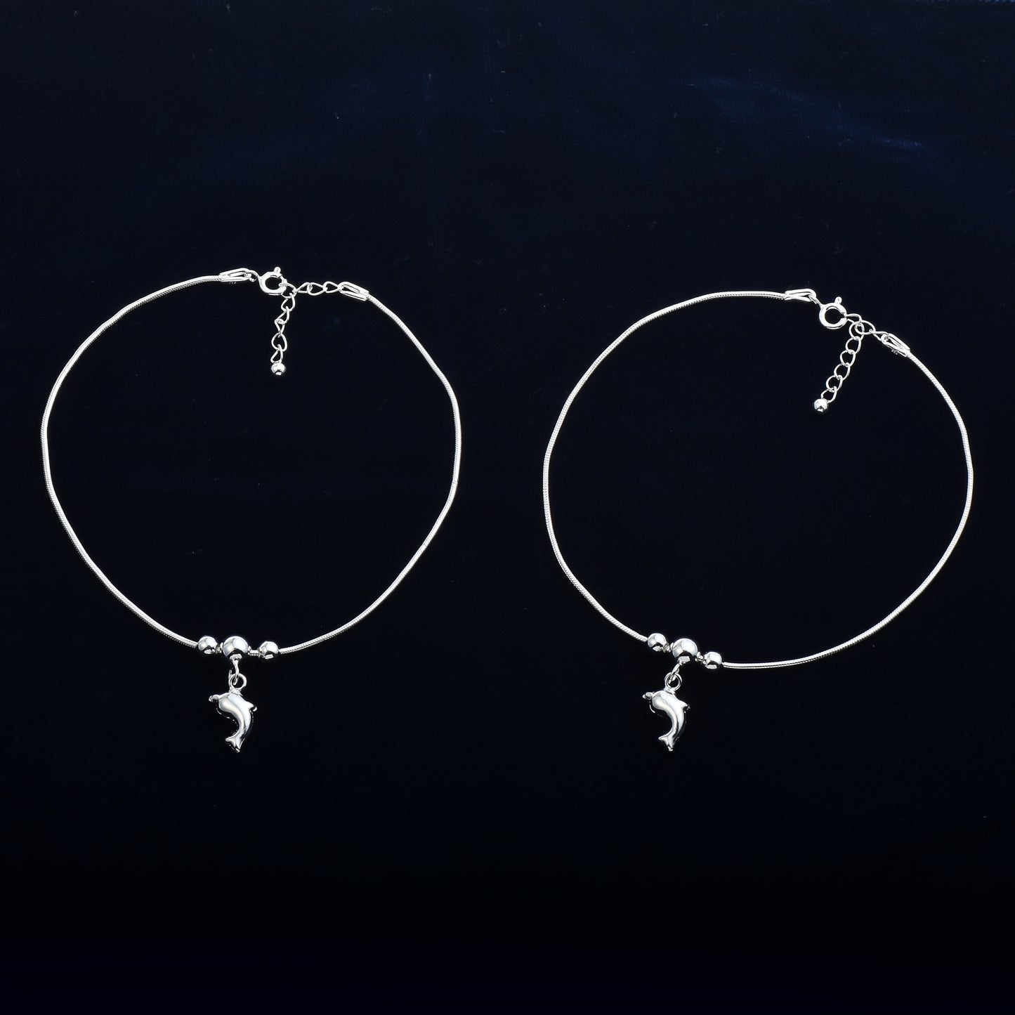 Silver Glimmer Anklet