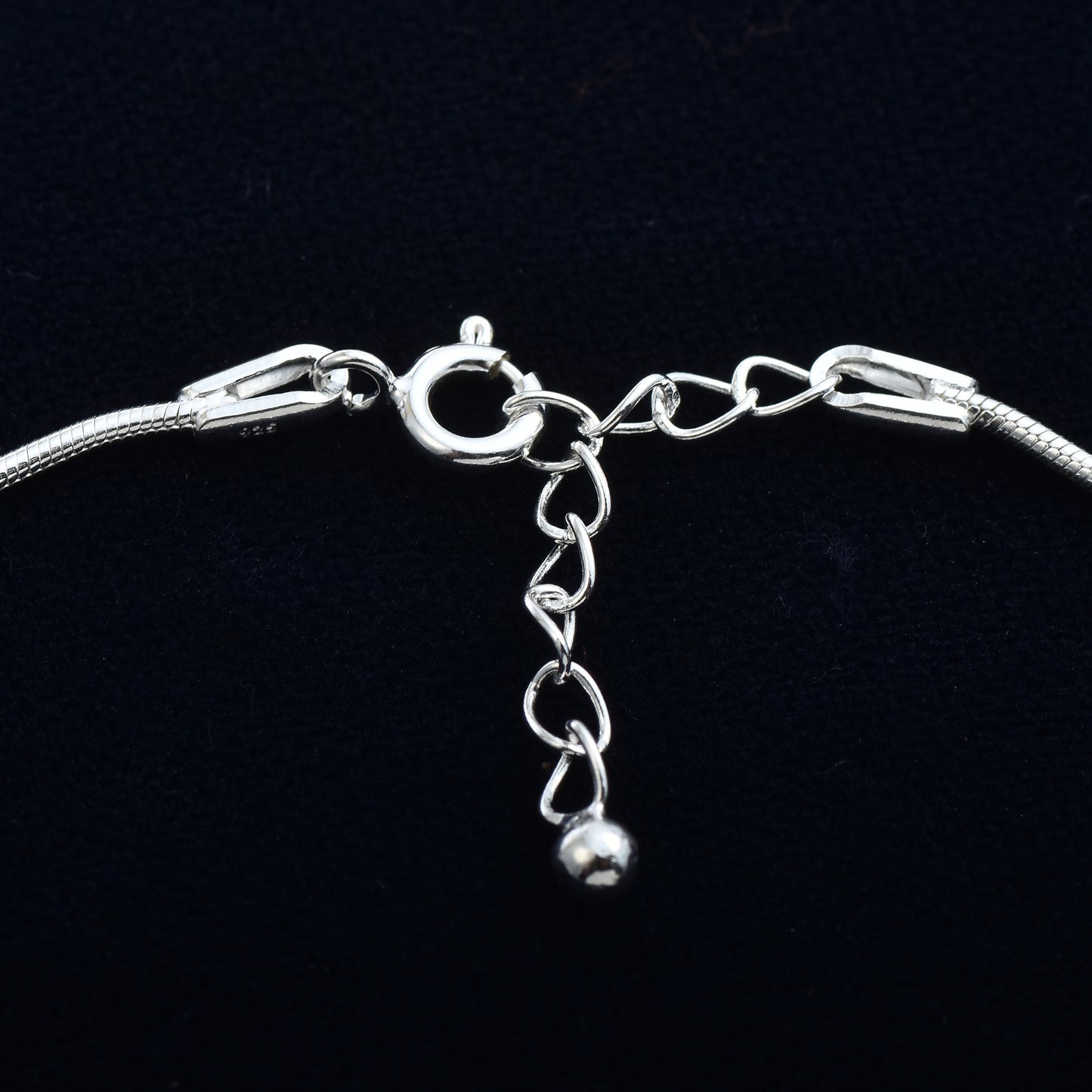 Silver Glimmer Anklet