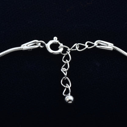 Silver Glimmer Anklet