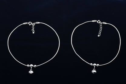 Silver Serenity Anklet