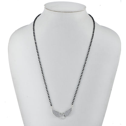 Silver Aura Rhodium Mangalsutra