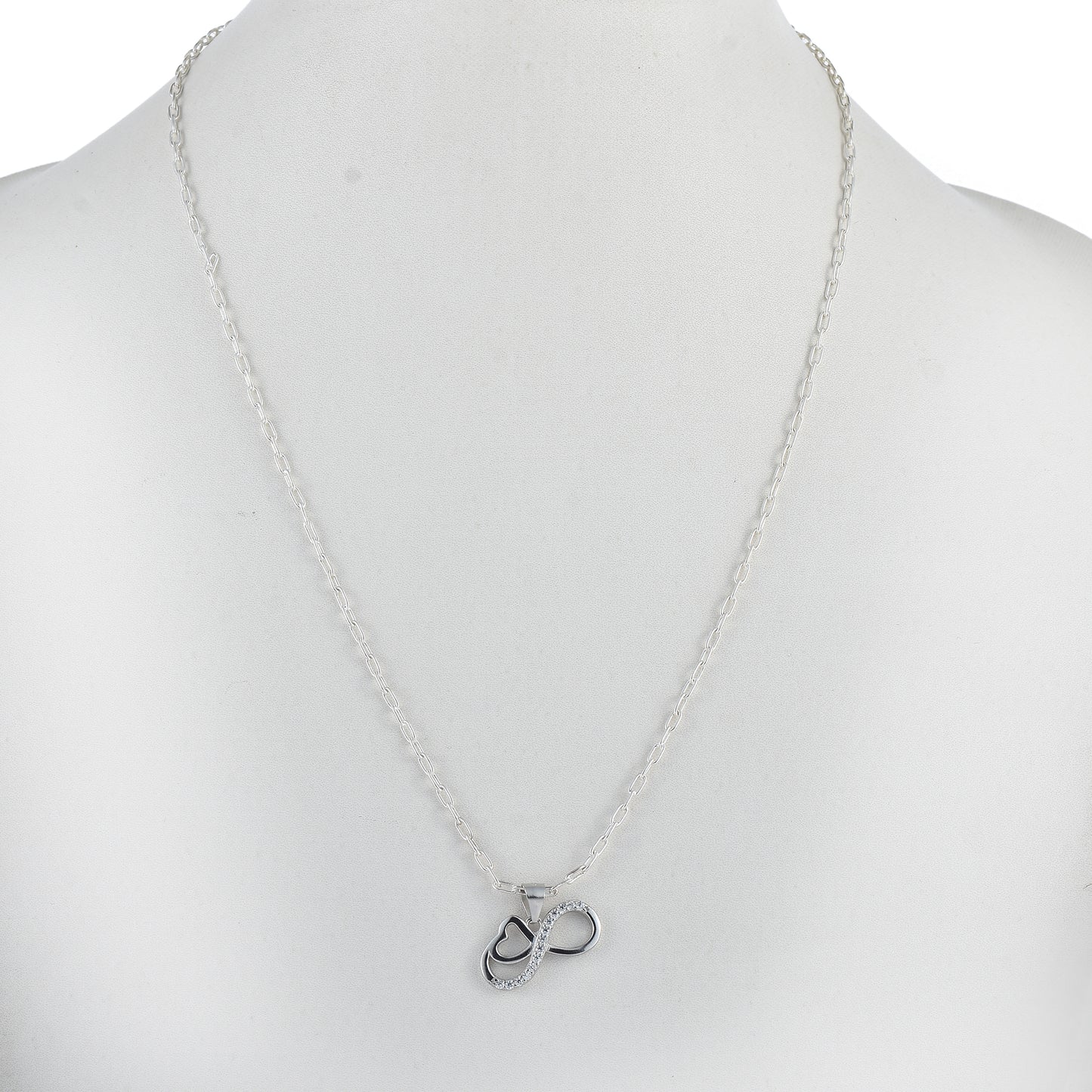 Silver Gleam Rhodium Necklace