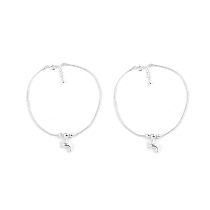 Silver Glimmer Anklet