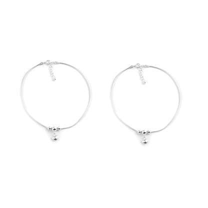 Silver Serenity Anklet