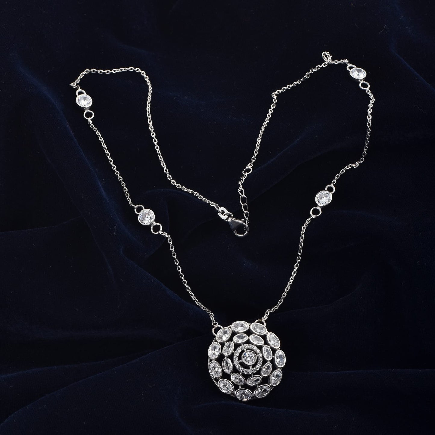 Silver Heartline Necklace