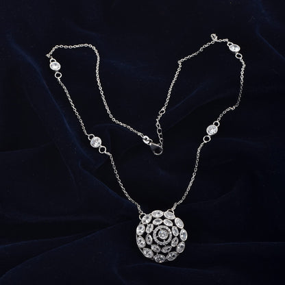 Silver Heartline Necklace