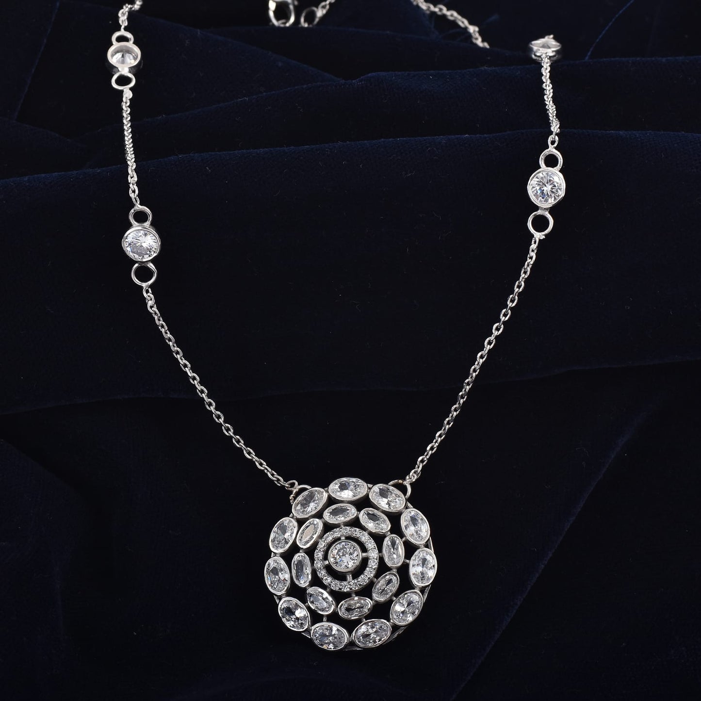 Silver Heartline Necklace