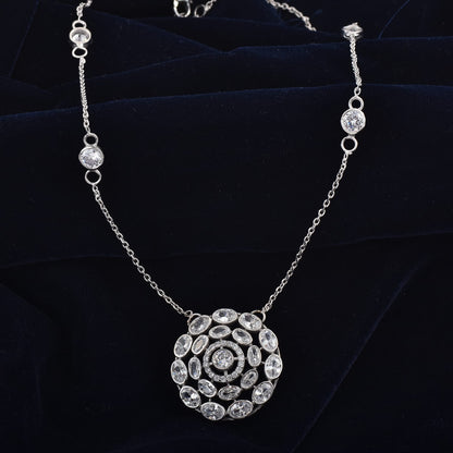 Silver Heartline Necklace