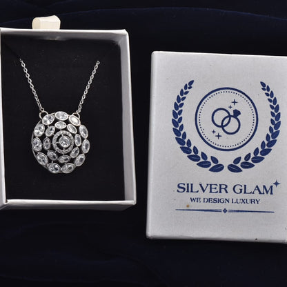 Silver Heartline Necklace